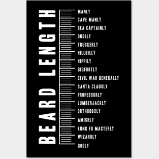 Beard Length Ruler Posters and Art